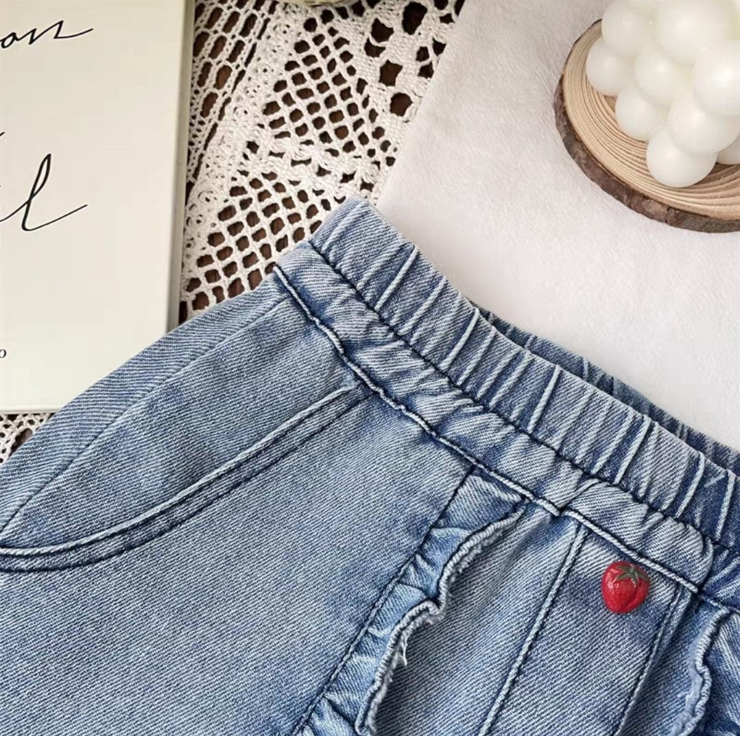 Hello denim skirt 2pcs