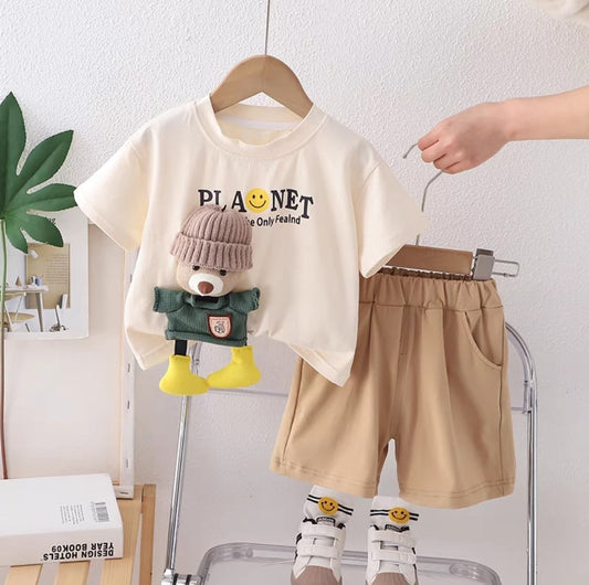 Bear 3D short set 2pcs