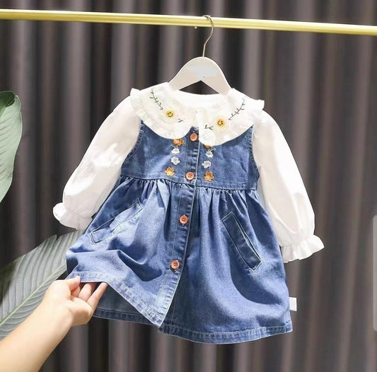 Sunflower denim set 2pcs