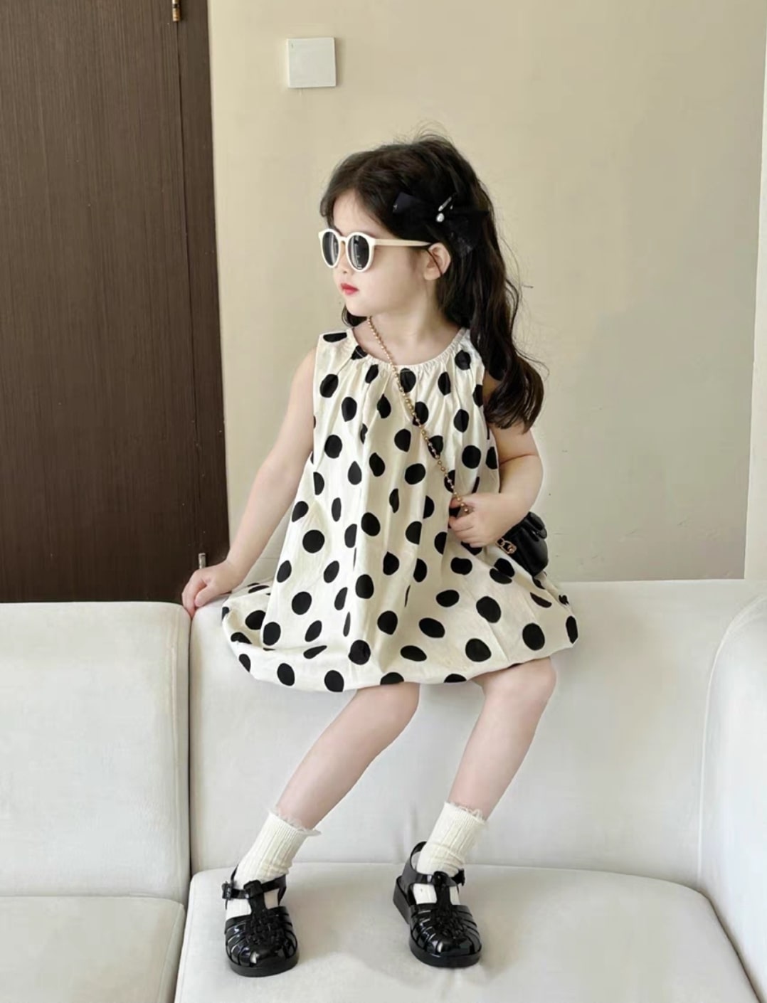 Dot summer dress 2pcs
