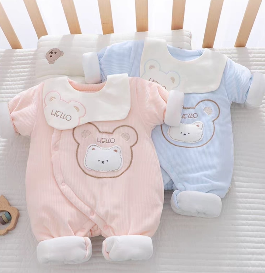 Hello bear jumpsuit 2pcs