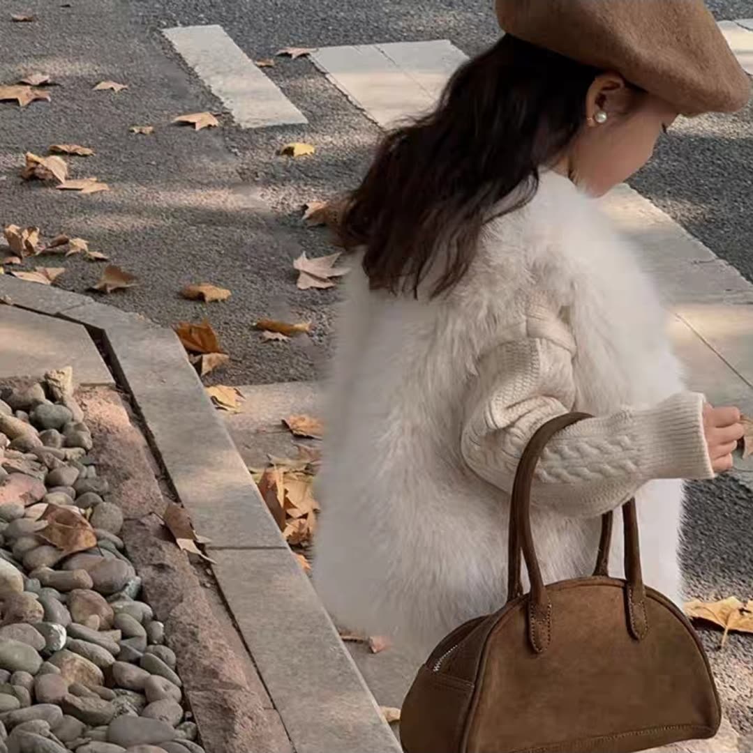 Fur dress 2pcs