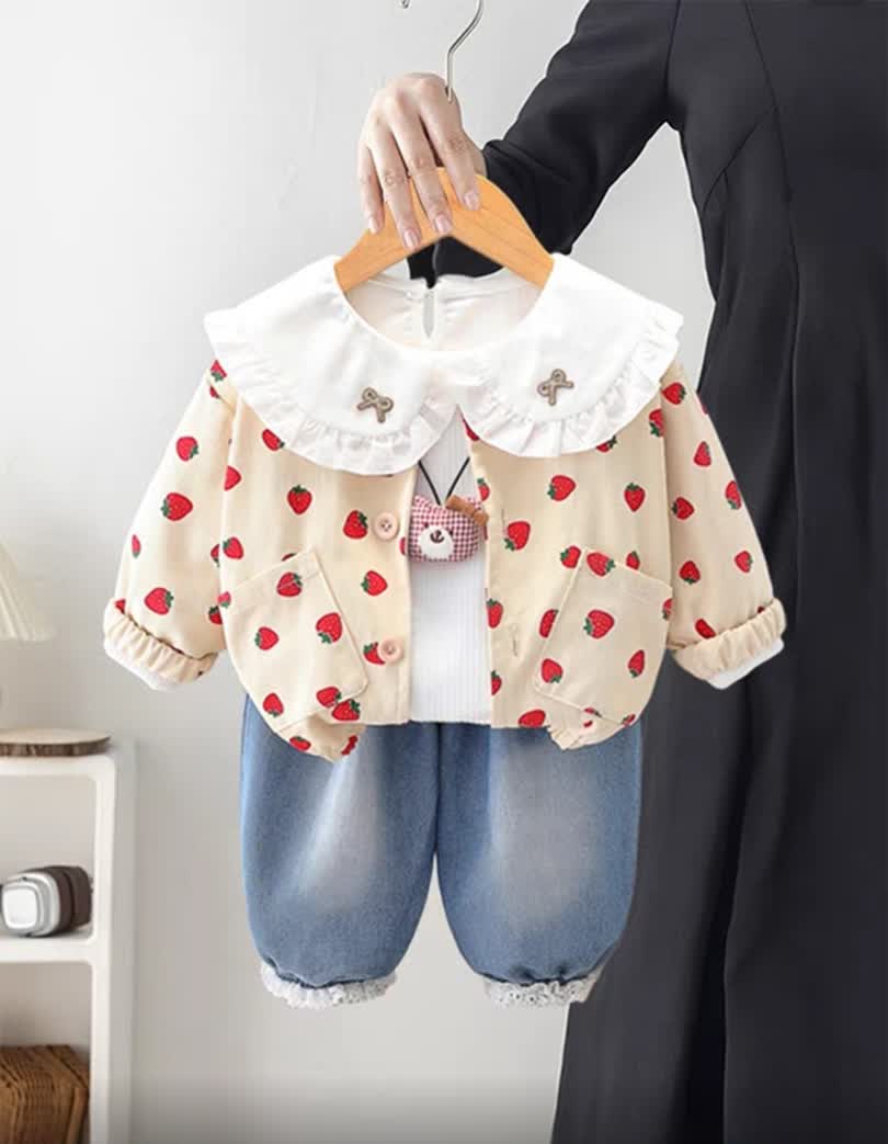 Strawberry bear set 4pcs