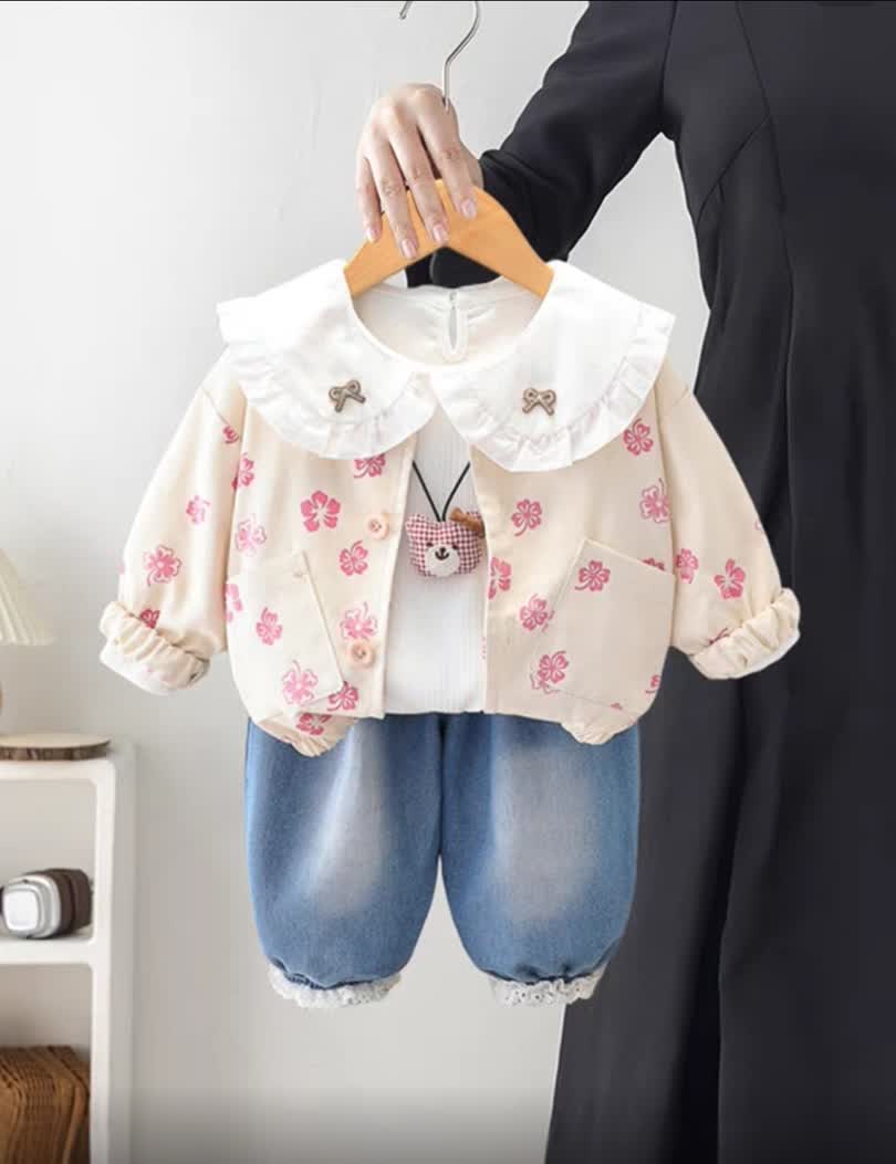Flower bear set 4pcs