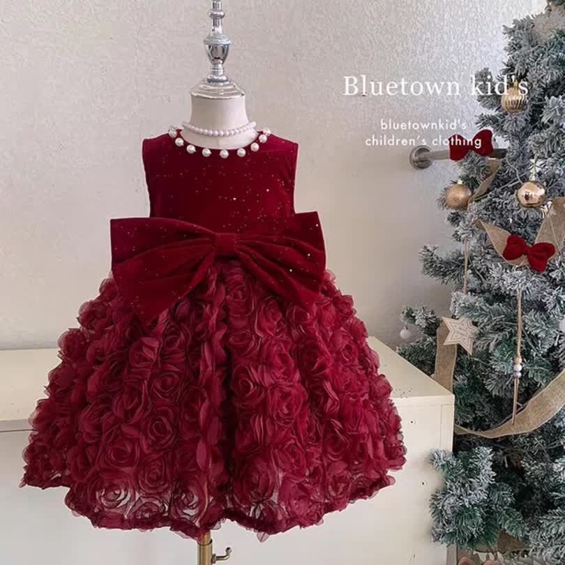 Rose bow dress