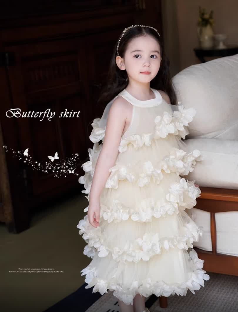 Flower princess long dress