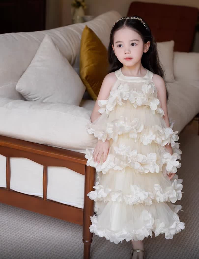 Flower princess long dress