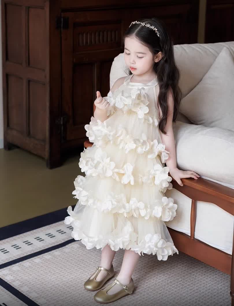 Flower princess long dress
