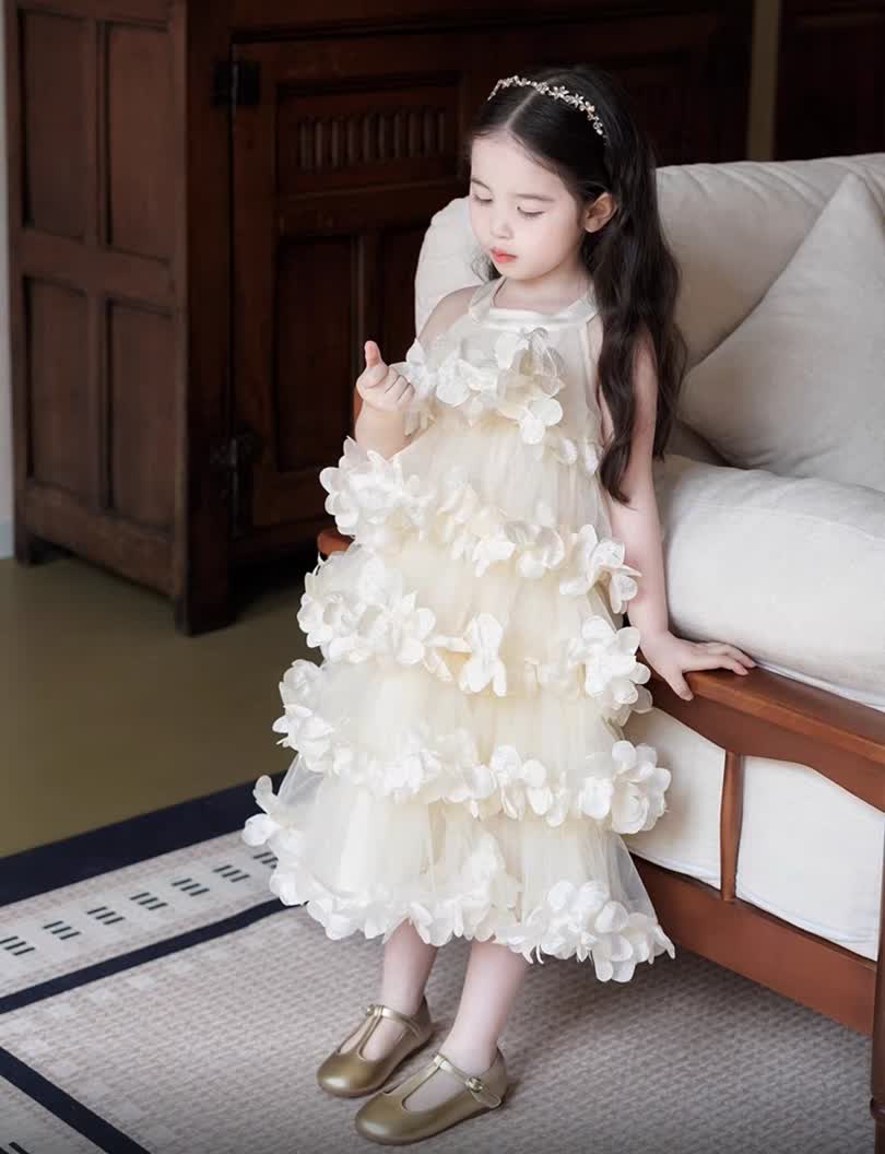 Flower princess long dress