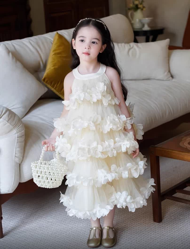 Flower princess long dress