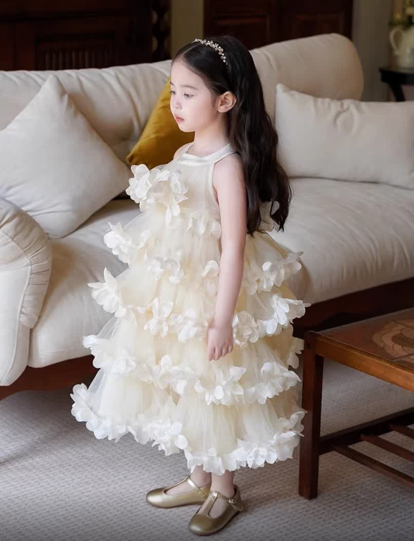 Flower princess long dress