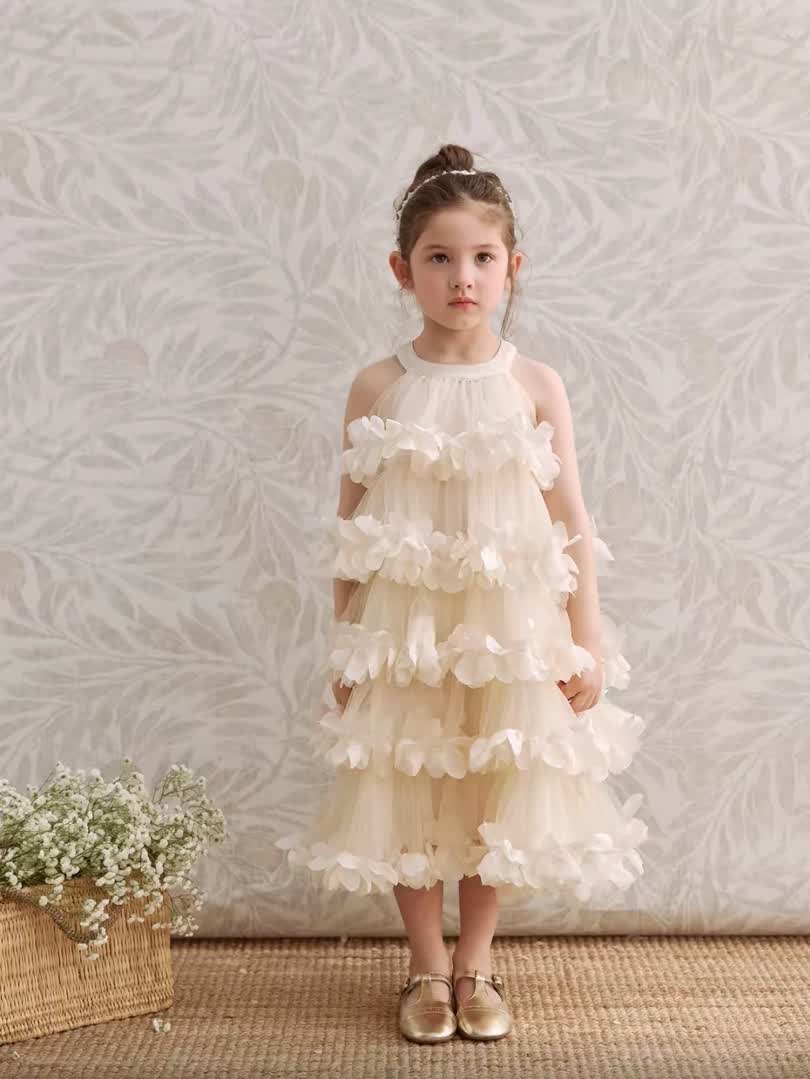 Flower princess long dress
