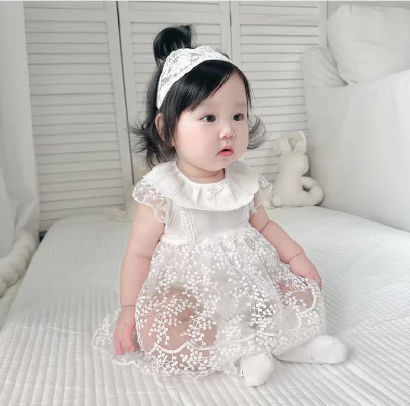 Dantail romper dress  2pcs