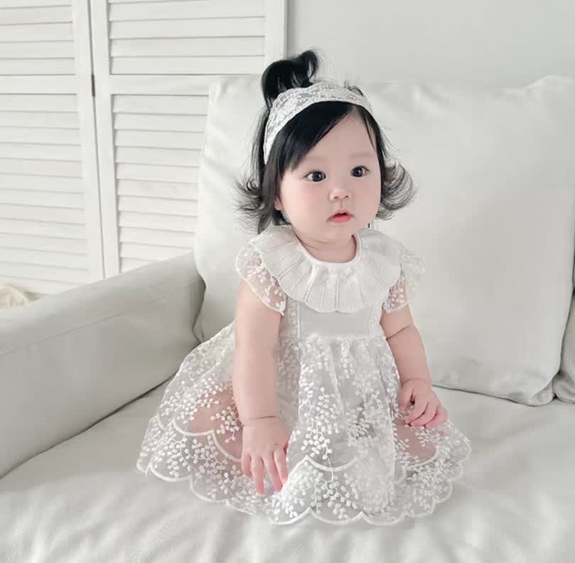 Dantail romper dress  2pcs