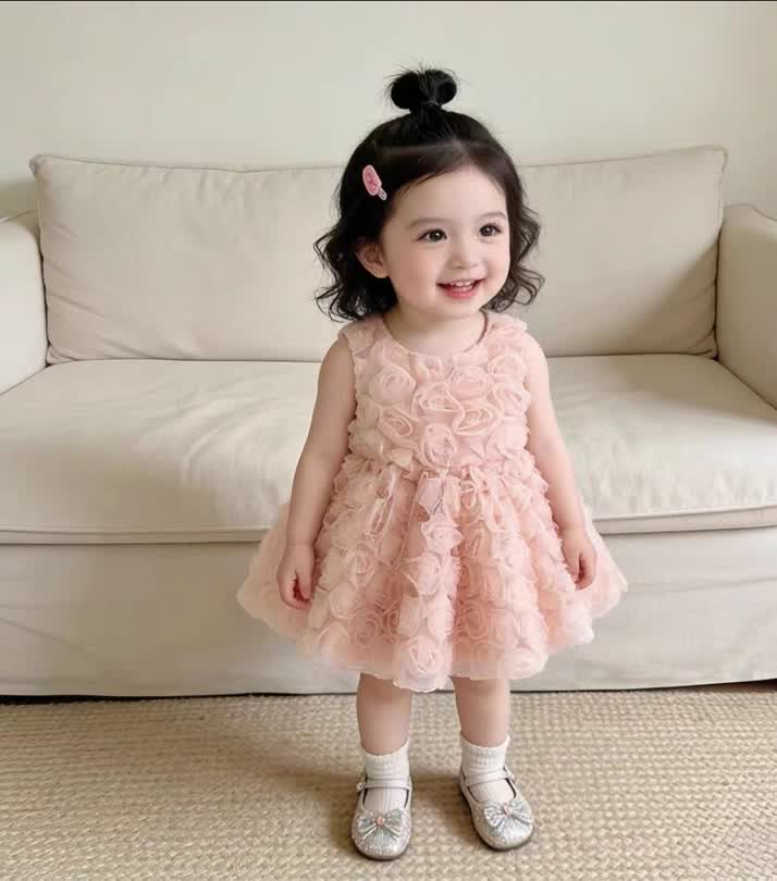 Flower sleeveless dress