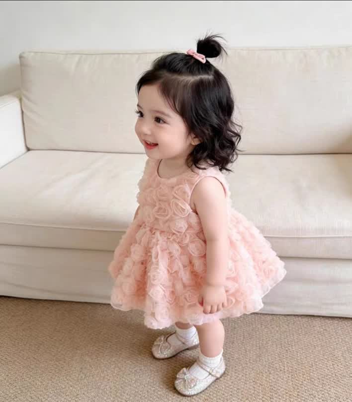Flower sleeveless dress