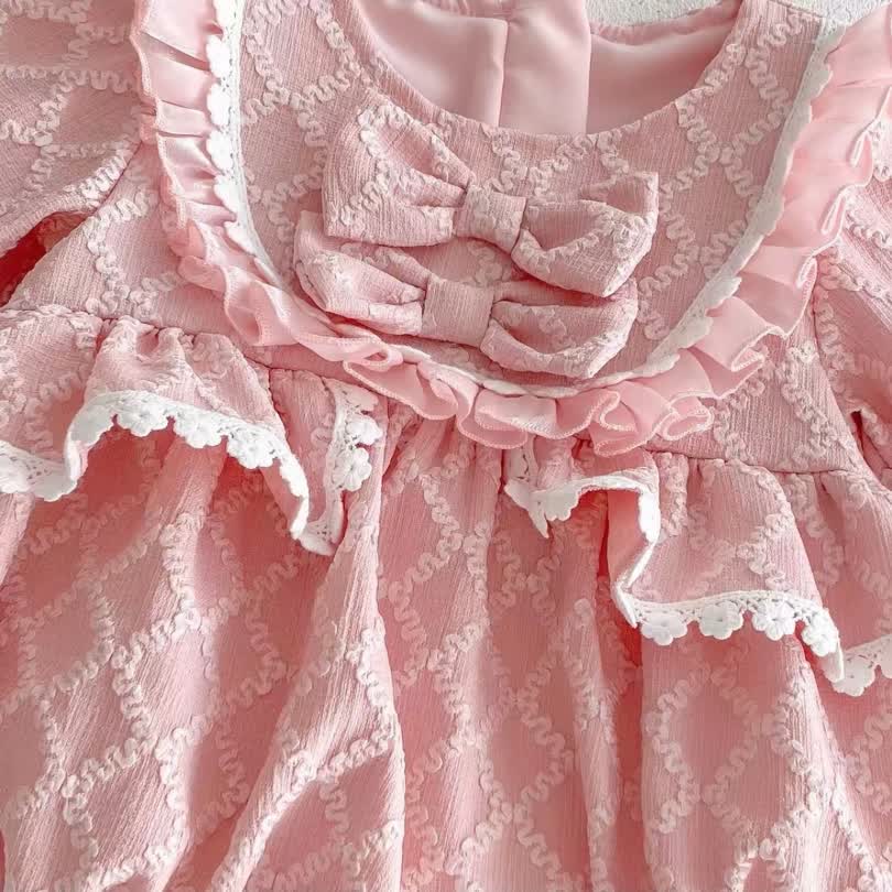 Bow unique romper 2pcs