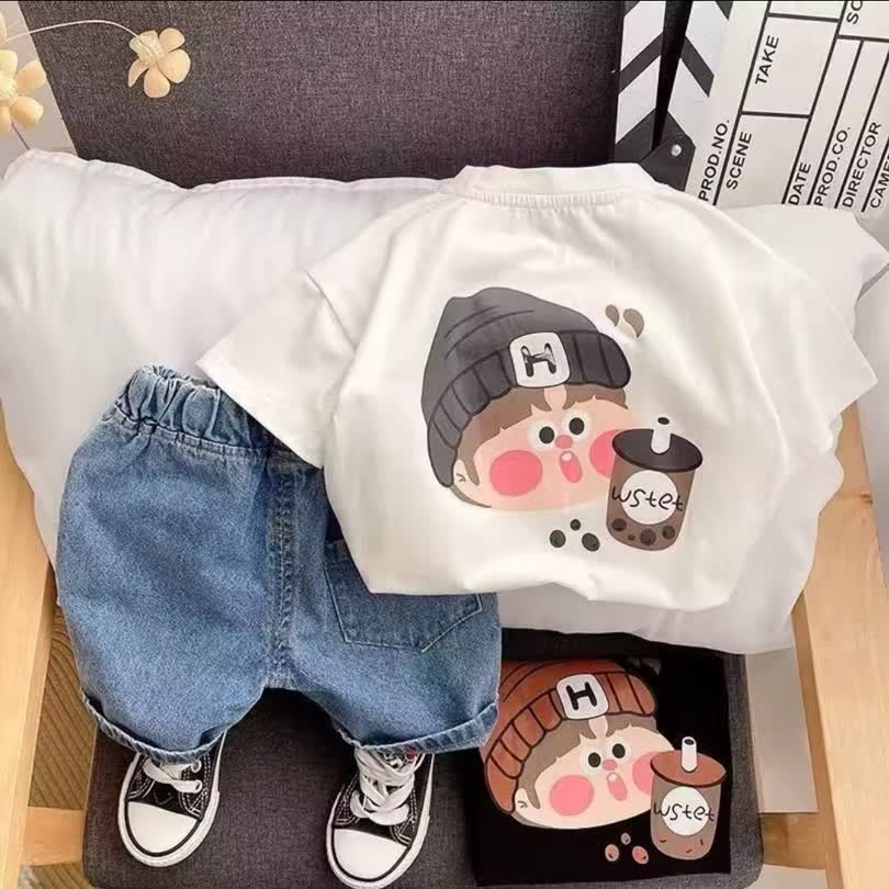 Hat boy short set 2pcs