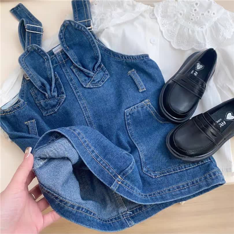 Rabbit ear denim set 2pcs