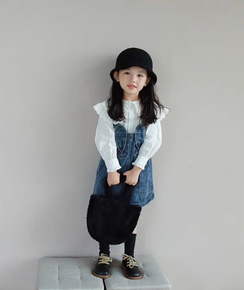 Rabbit ear denim set 2pcs