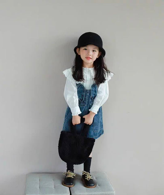Rabbit ear denim set 2pcs