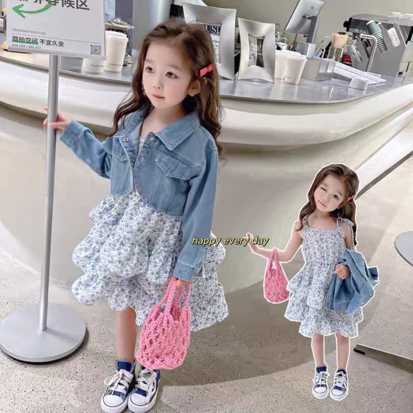Summer floral dress 2pcs