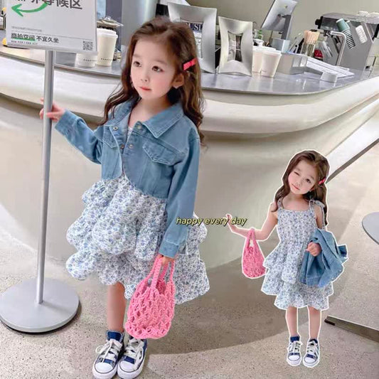 Summer floral dress 2pcs