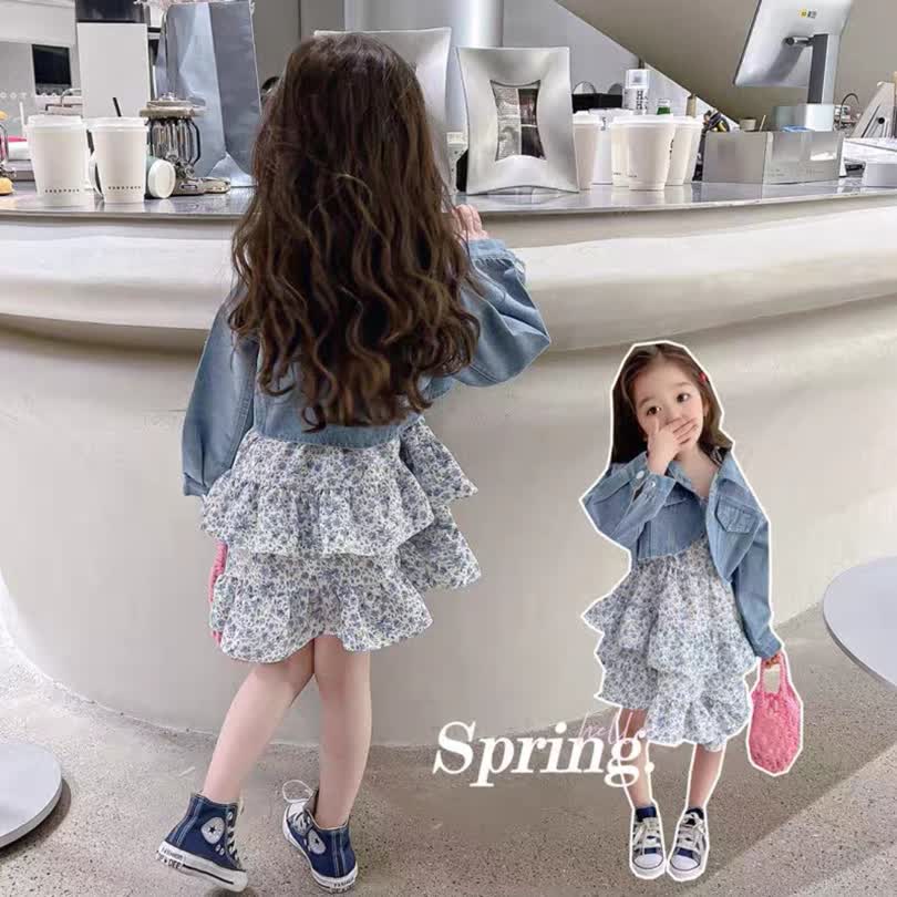 Summer floral dress 2pcs