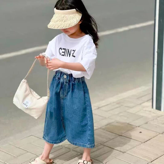 Channel denim skirt 2pcs
