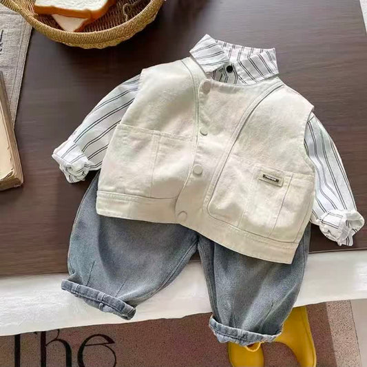 Adorable denim set 3pcs