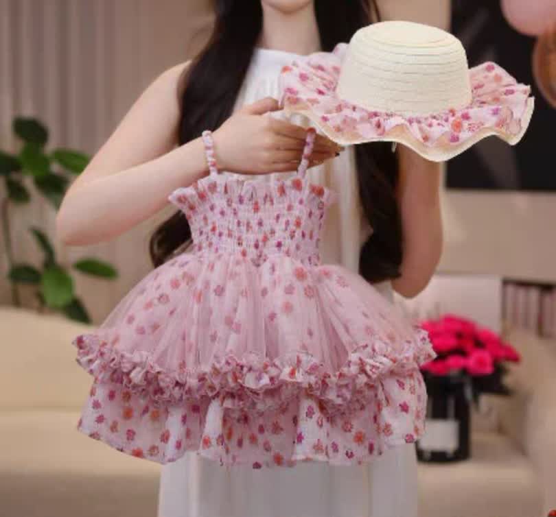 Floral summer dress 2pcs