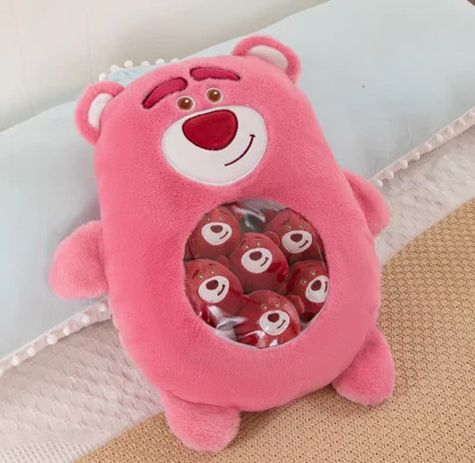Hug pillow & Mini strawberry dolls 7pcs