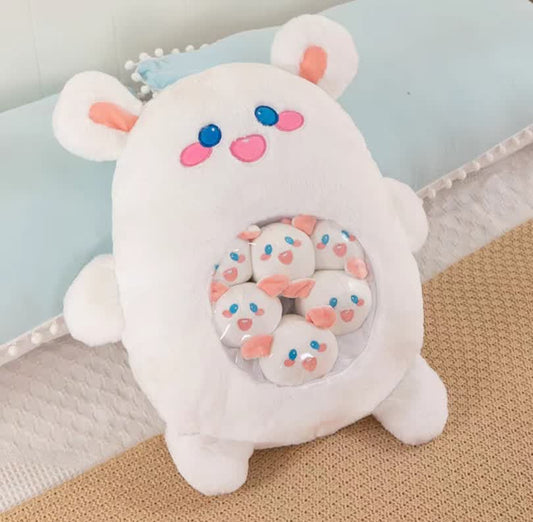 Hug pillow & Mini cute dolls 7pcs