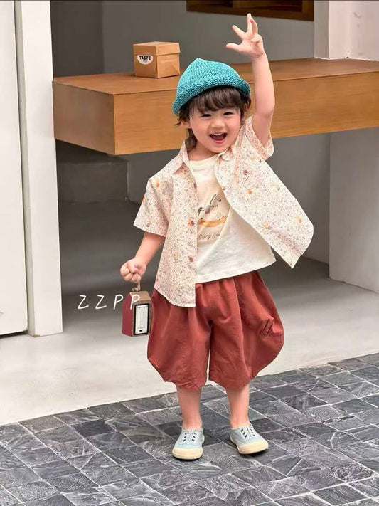 Bear floral short set 3pcs