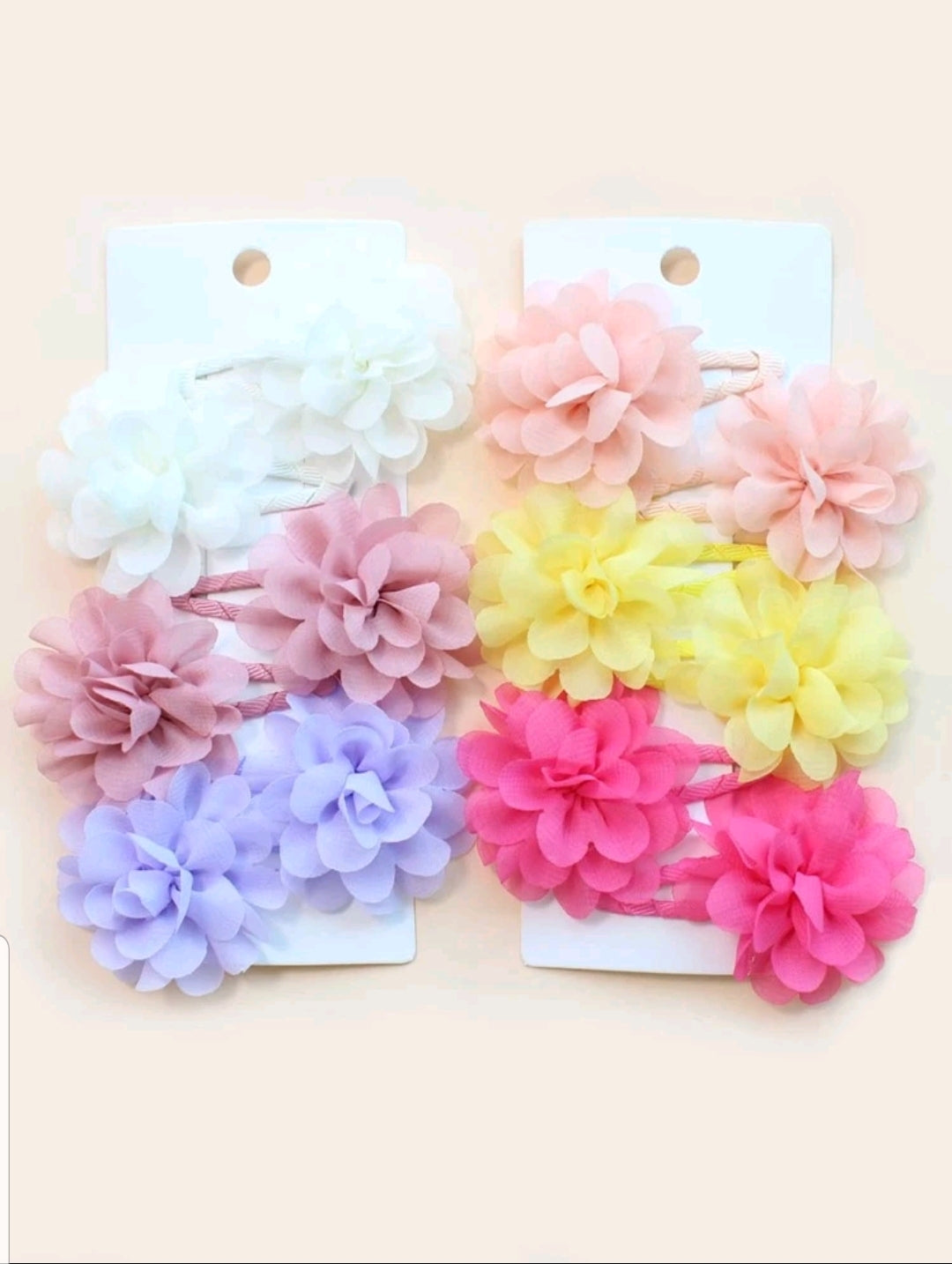 Cute flower clips 12pcs