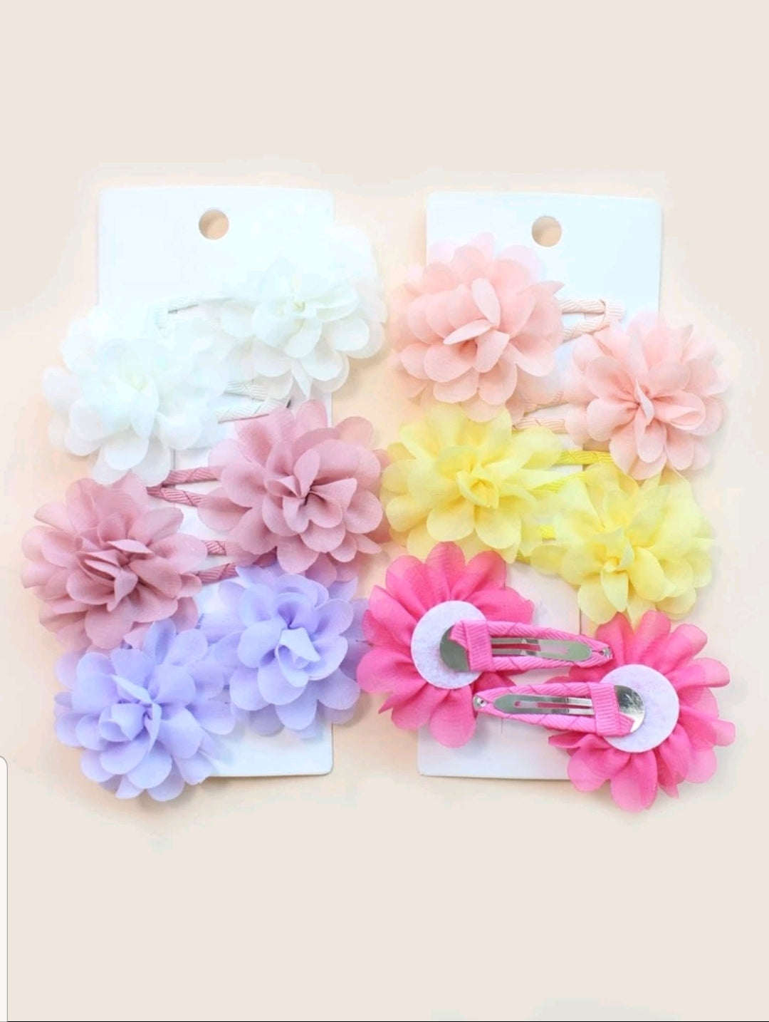 Cute flower clips 12pcs