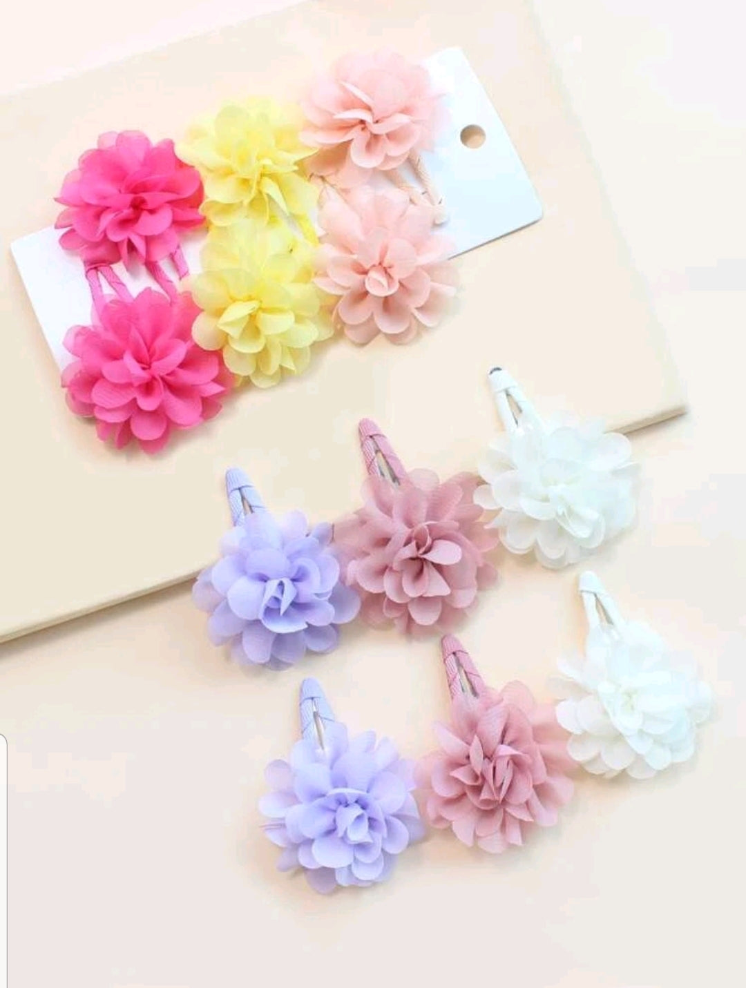 Cute flower clips 12pcs