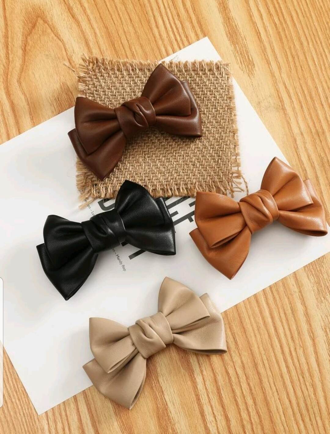 Leather clips 4pcs