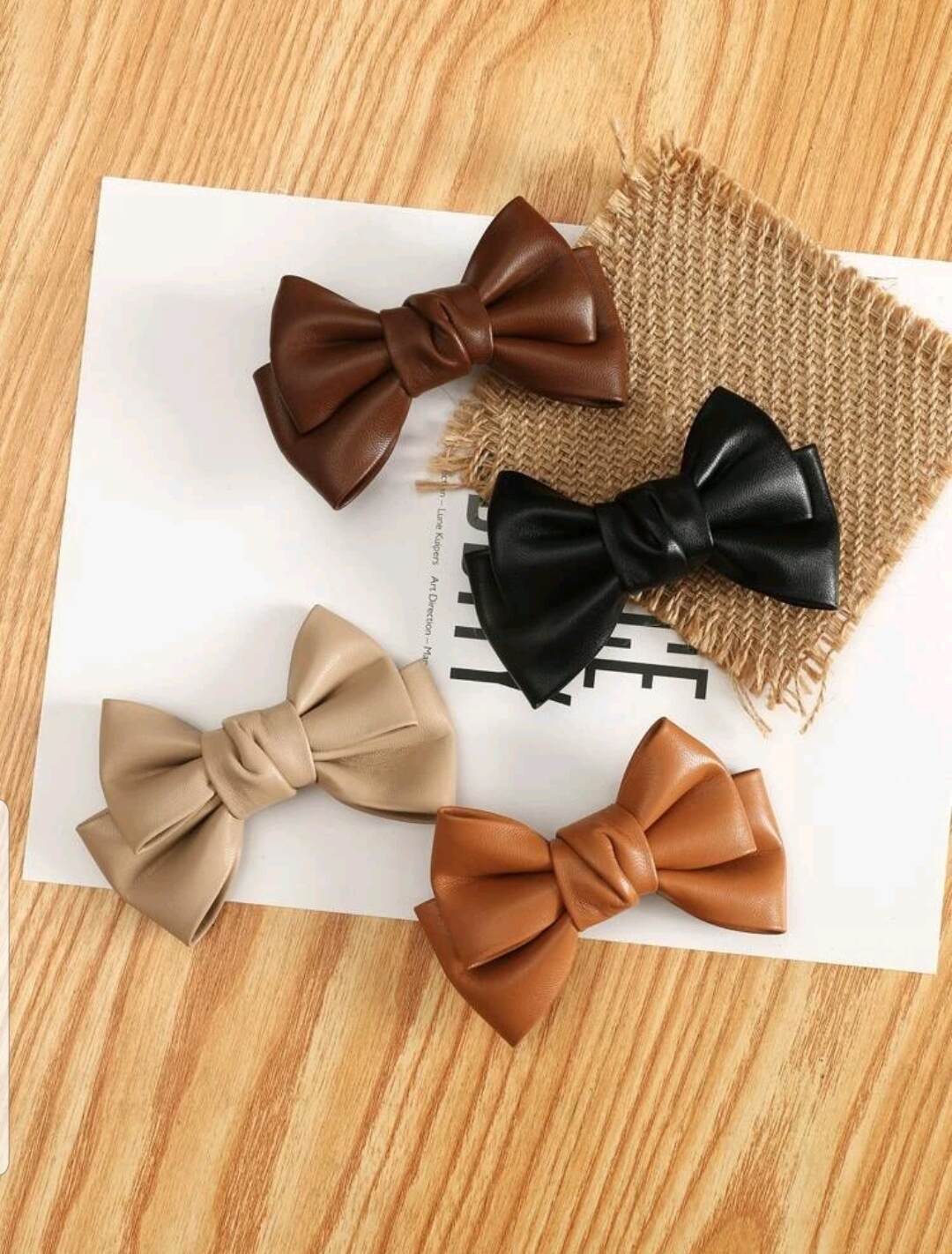 Leather clips 4pcs