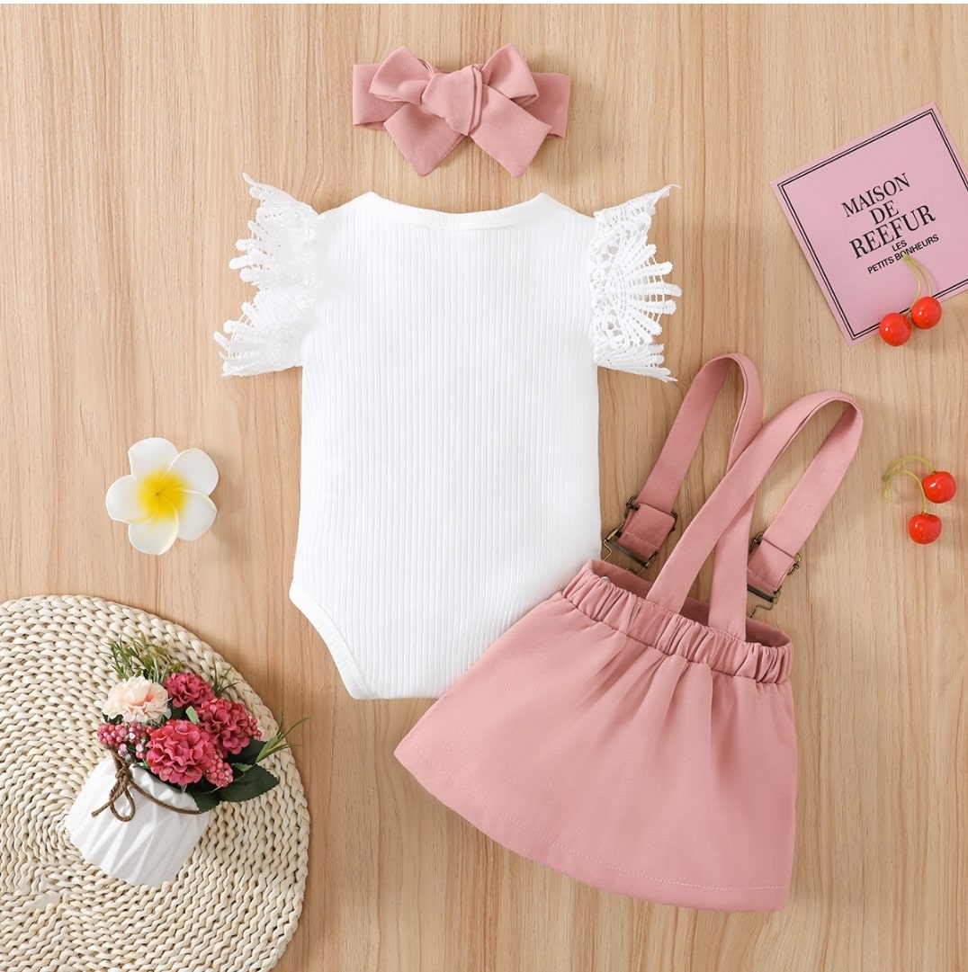 Lace flutter set 3pcs