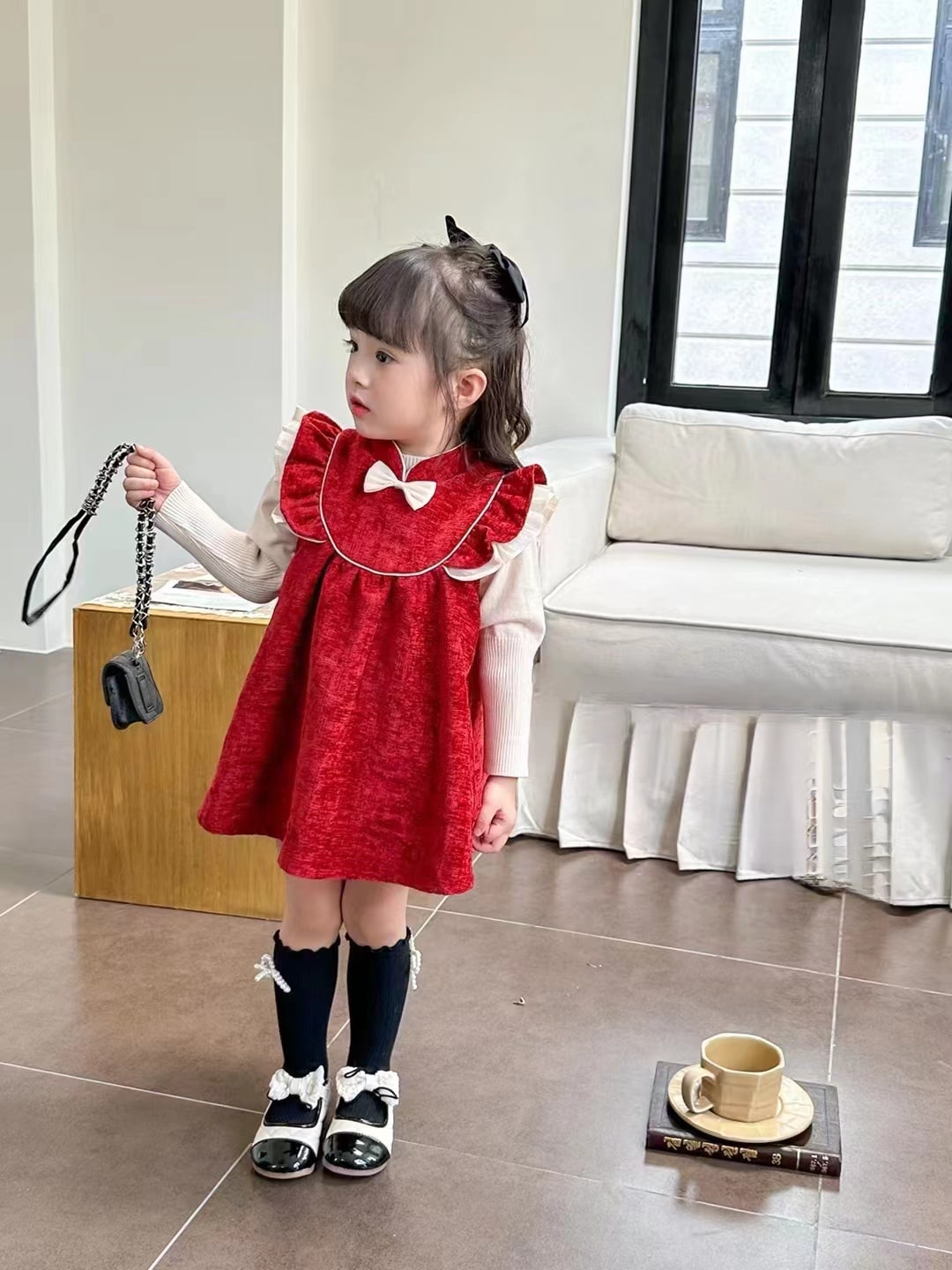 Bow dress set 2pcs