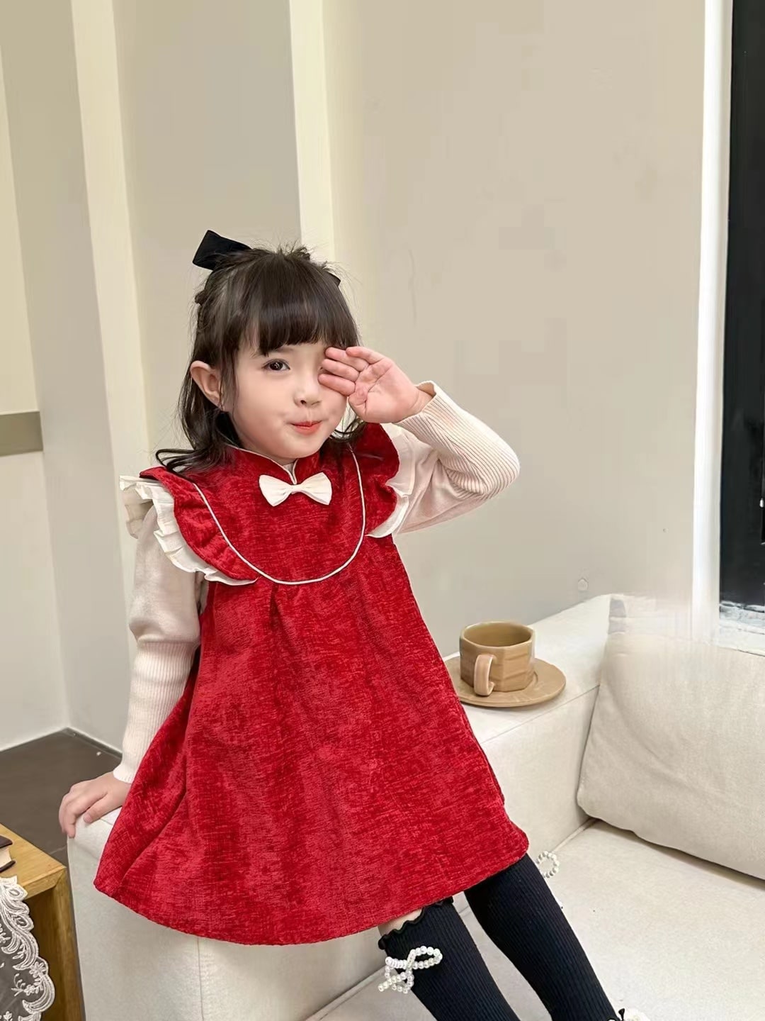 Bow dress set 2pcs