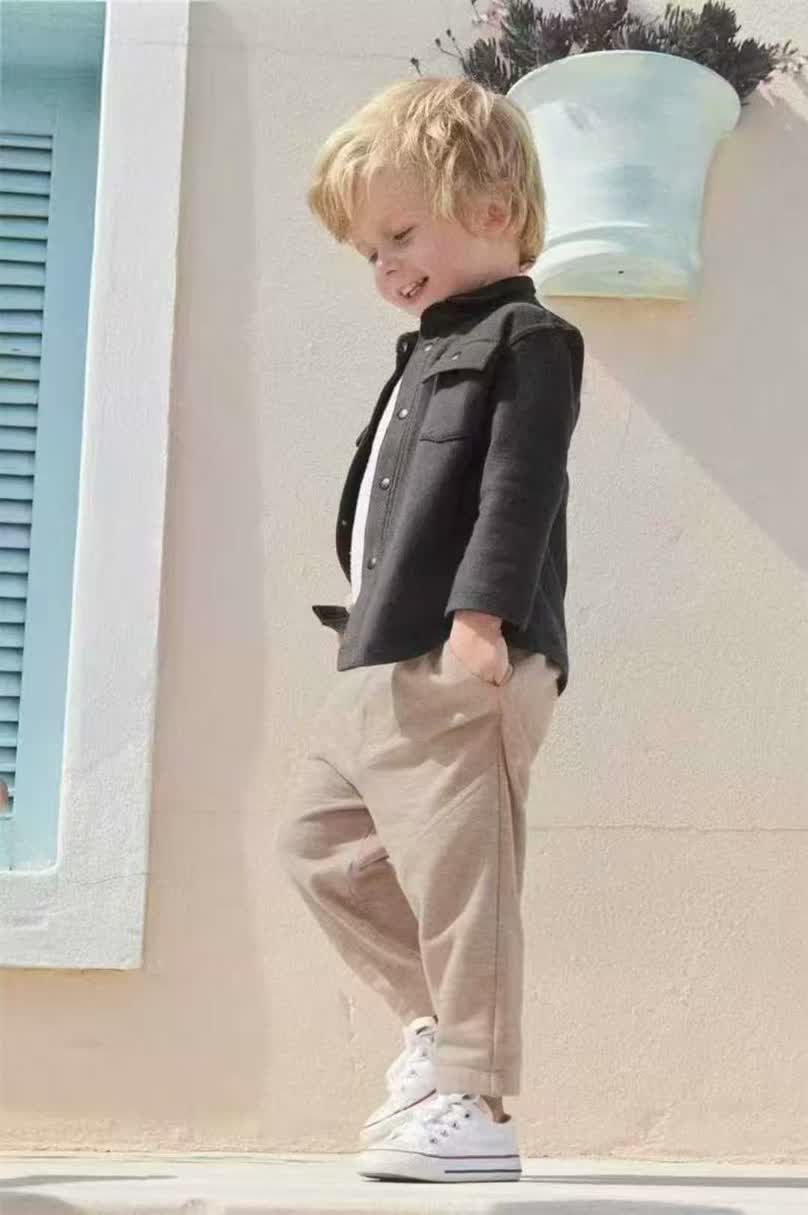 Casual army denim set 3pcs