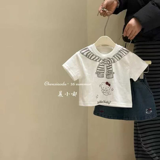 Hello kitty skirt 2pcs