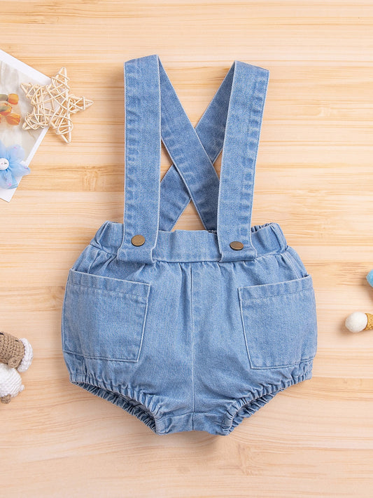 Boy denim jumpsuit