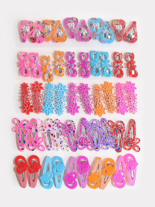 Flower decor hair clip 50pcs