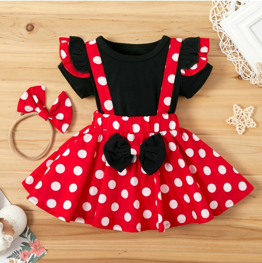 Polka dots print 3pcs