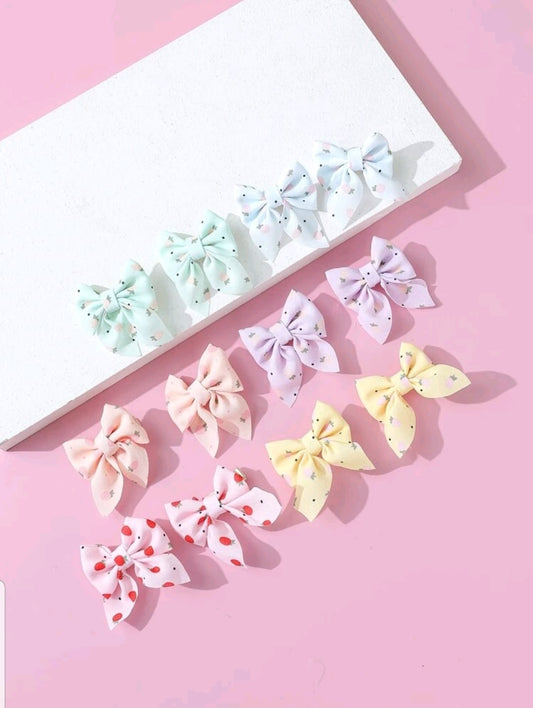 Decorative hair clips 12pcs