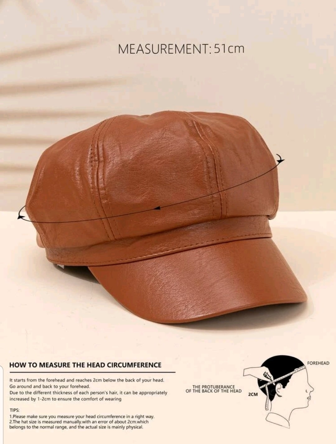 Leather hat