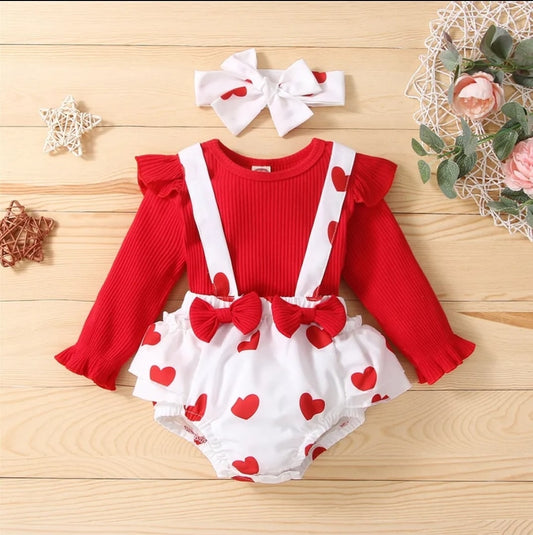 Heart print sets 3pcs